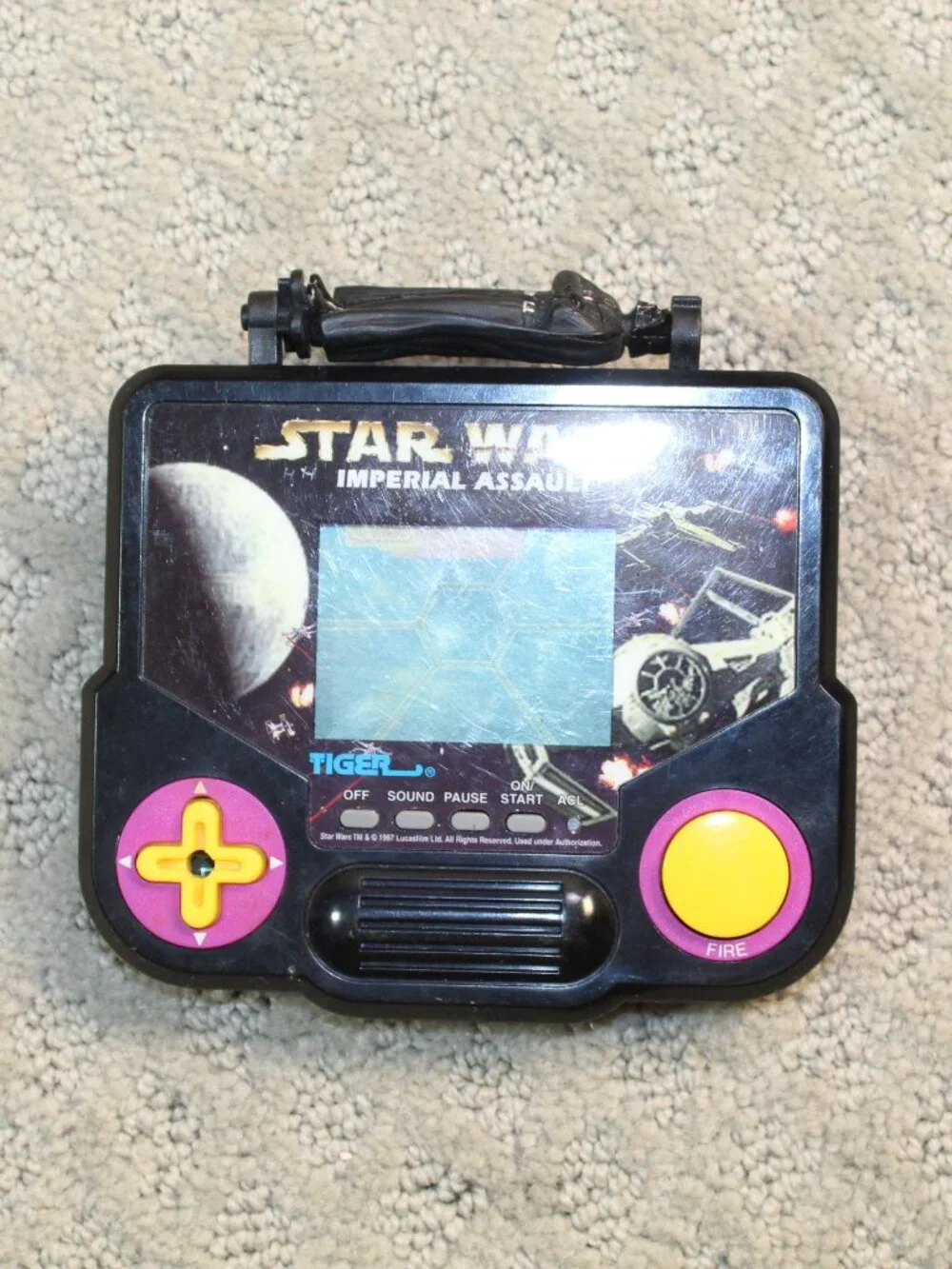 Star Wars Imperial Assault Hand Held Game 1997 Tiger- Tested Works No Sound